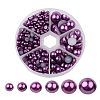 1Box ABS Plastic Imitation Pearl Dome Cabochons SACR-JP0001-47-1