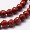 Natural Red Jasper Beads Strands G-D840-50-6mm-3