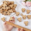 4 Sets Wood Name Card Clip AJEW-FH0009-24B-3
