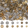 360Pcs 12 Styles Tibetan Style Alloy Bead Caps TIBE-SC0002-30-1