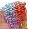 Transparent Painted Glass Beads Strands X1-DGLA-A034-T3mm-A12-2