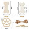 Unfinished Blank Natural Wood Display Decorations DIY-FH0005-12-2
