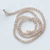 Electroplate Glass Beads Strands X-EGLA-R048-3mm-33-2