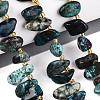 Natural Chrysocolla Beads Strands G-Z091-A46-1