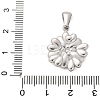 304 Stainless Steel Pendants STAS-Q349-01G-P-3