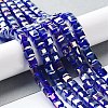 Electroplate Glass Beads Strands EGLA-R030-6x6mm-10-1