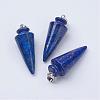 Natural Lapis Lazuli Pendants G-P236-05-1