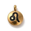 304 Stainless Steel Black Enamel Charms STAS-R009-02G-07-1