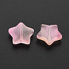 Two Tone Transparent Spray Painted Glass Beads GLAA-T022-25-C08-2
