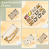 15 Grids Rectangle Wood Covered with Velvet Jewelry Trinket Display Trays AJEW-WH20054-062G-01-5