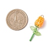 Glass Seed Beaded Rose Pendants PALLOY-MZ00959-01-2