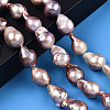 Natural Baroque Pearl Keshi Pearl Beads Strands PEAR-S019-02D-2
