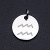 Non-Tarnish 201 Stainless Steel Charms STAS-T049-T643-11P-1