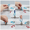 SUPERFINDINGS 12Pcs 2 Colors Aluminium Alloy Tent Rope Tensioners FIND-FH0001-99-4