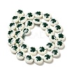 Printed Synthetic White Jade Beads Strands G-P507-15B-3