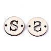 Unfinished Natural Poplar Wood Links Connectors WOOD-S045-140A-01S-2