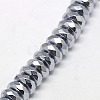 Electroplate Non-magnetic Synthetic Hematite Beads Strands G-J160-D-01-3