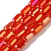 Electroplate Glass Beads Strands EGLA-D031-01-27-1