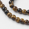 Natural Yellow Tiger Eye Bead Strands G-G735-71-4mm-A-3