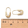 Oval Plastic Imitation Pearl Hoop Earrings EJEW-P316-16G-2