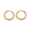 Ion Plating(IP) 304 Stainless Steel Huggie Hoop Earrings EJEW-F111B-17mm-G-2