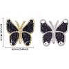Butterfly Rhinestone Patches DIY-FG0001-36-2