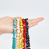 10 Strands 5 Colors Dyed Synthetic Turquoise Beads Strands G-CA0001-10-3