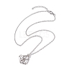 3Pcs 3 Style 304 Stainless Steel & Brass Macrame Pouch Empty Stone Holder for Pendant Necklaces Making NJEW-JN04442-3