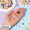 800Pcs 8 Colors Frosted Opaque Acrylic Beads OACR-TA0001-51-5
