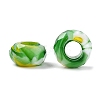 Two Tone Glass European Beads GDA009-5-2