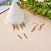 8Pcs 4 Styles Brass Micro Pave Clear Cubic Zirconia European Dangle Charms ZIRC-SZ0004-30-5