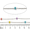 304 Stainless Steel Enamel Link Chains AJEW-Z028-09P-09-2
