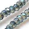 Electroplate Glass Beads Strands EGLA-J025-F25-1