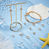 300Pcs 8 Style Plating ABS Plastic Beads KY-PH0001-63-5