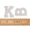 Alphabet Resin Rhinestone Patches DIY-TAC0005-45A-7