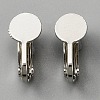Brass Clip on Earring Findings LS-KK-WH0047-67P-1