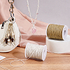 2 Rolls 2 Colors Waxed Cotton Cords YC-PH0001-52E-4
