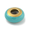 304 Stainless Steel Enamel European Beads STAS-U005-01C-G-2