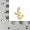 Brass Crystal Rhinestone Letter Links Connector Charms KK-S395-06G-J-3