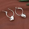 925 Sterling Silver Hoop Earrings EJEW-BB60094-3