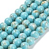 Assembled Synthetic Stone and Trochus Shell Beads Strands X-G-B128-08C-06-1