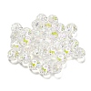 Transparent Electroplate Glass Beads GLAA-L046-02G-1
