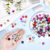 180Pcs 12 Colors Flat Back Glass Rhinestone Cabochons GLAA-PH0003-76-3