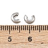 Tarnish Resistant 304 Stainless Steel Crimp Beads Covers STAS-L215-10P-3