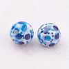 Spray Painted Resin Beads GLAA-F049-A-3