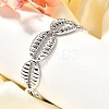 Brass Cuff Bangles for Women BJEW-U018-02P-2