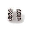 Rack Plating Alloy European Beads FIND-C055-03AS-2