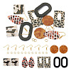 DIY Geometric Acrylic Dangle Earrings Making Kit DIY-TA0009-28-2