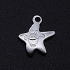 Tarnish Resistant 201 Stainless Steel Charms STAS-S105-T843-1
