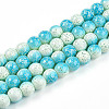 Transparent Baking Paint Glass Beads Strands DGLA-N009-10mm-05-1